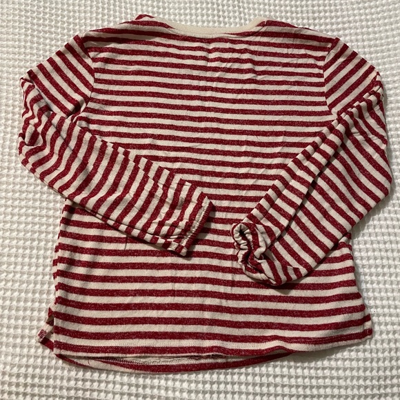 Cat & Jack Red and White Long Sleeve Tee - Picture 2 of 4